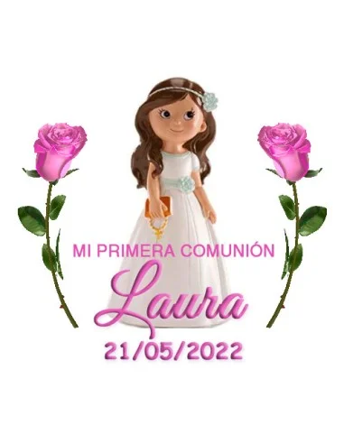 Etiqueta de Comunión - Niña