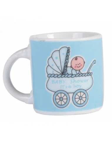 Taza de Niño para Bautizo en Bolsa de Organza